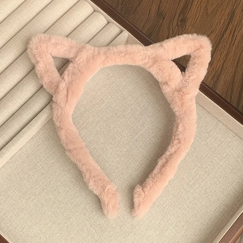 1-teiliges Plüsch-Katzenohr-Stirnband im süßen und mädchenhaften Stil, perfekt für den täglichen Gebrauch, süß und auffällig – Detail 8