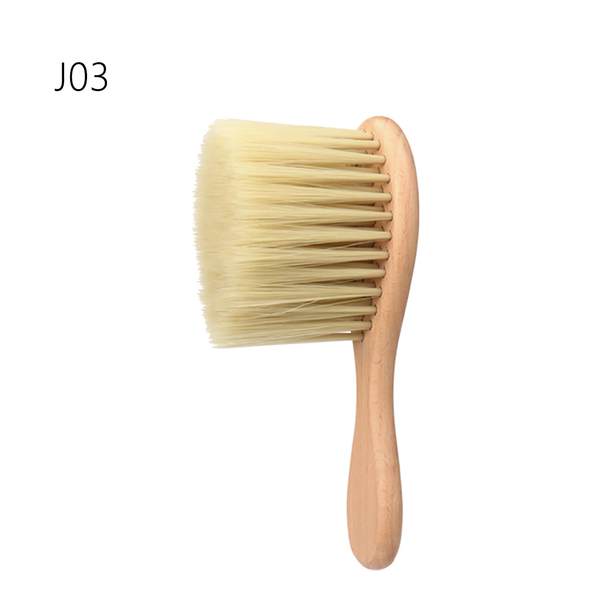Holz-Nackenstaubbürste mit Weichen Borsten, Geeignet für Haarschnitt und Gesichtsreinigung für Haaraccessoires – Detail 7