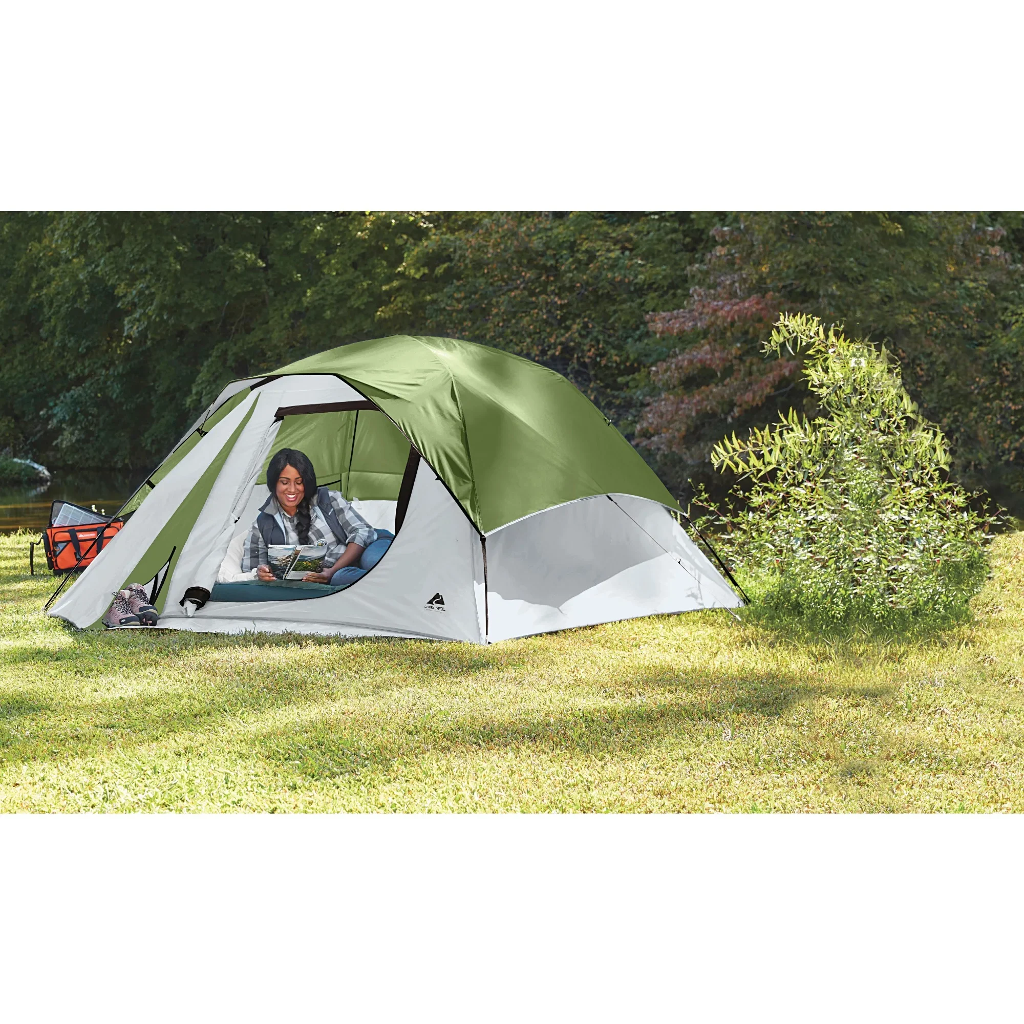 

4-Person Clip & Camp Dome Tent – Lightweight 3-Season Camping Tent with Rainfly