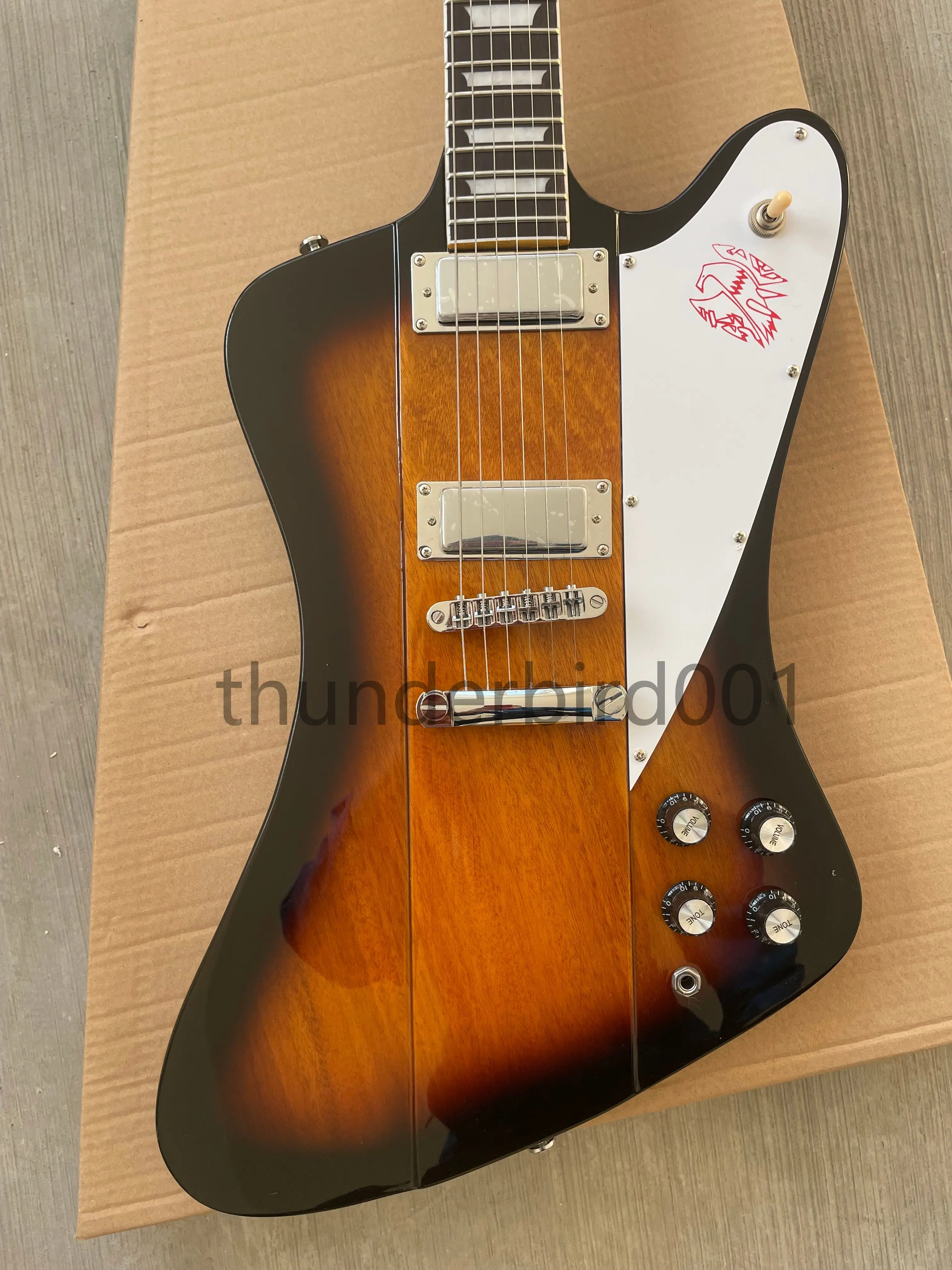 Custom 2 Pickups Firebird Electric Guitar Vintage Sunburst Rosewood Fingerboard