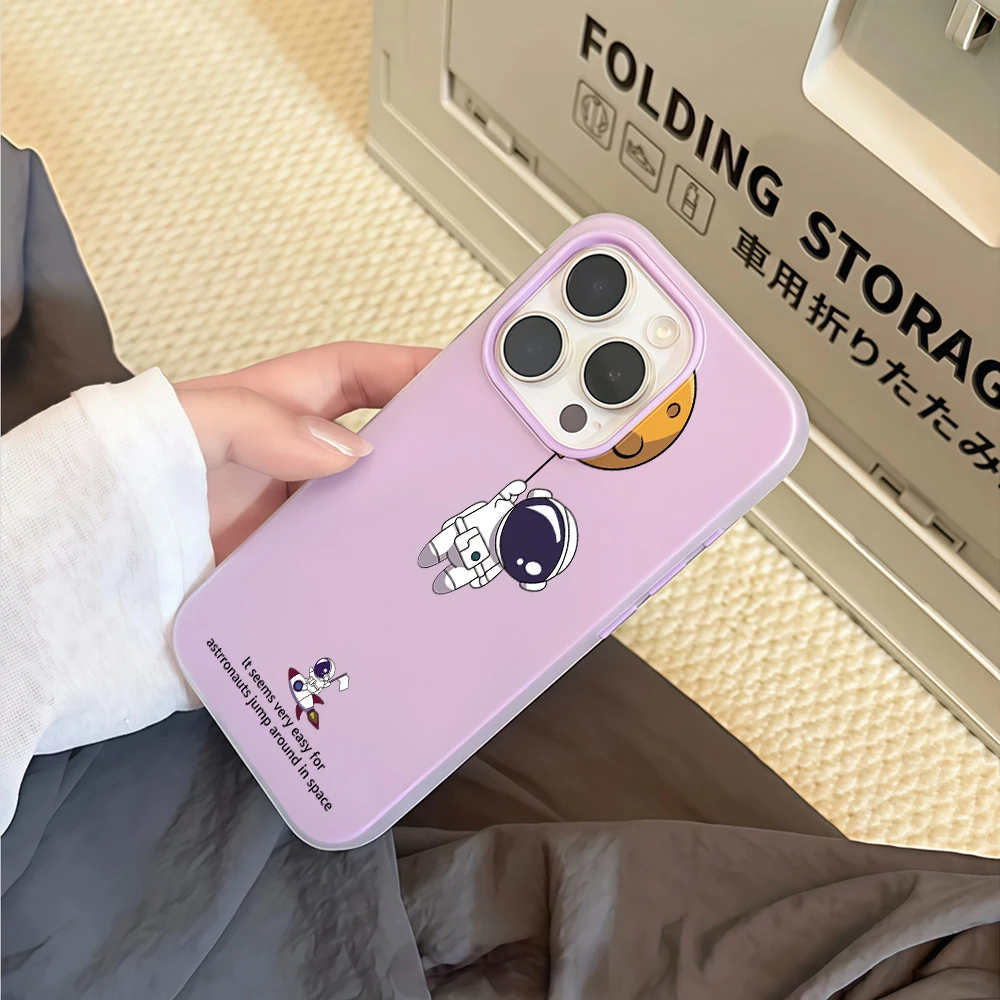 Chibi Astronaut Floating Doodle Jelly shell Phone Case For Xiaomi 14 T 17 Pro Max For XM 15 T Pro Mi 11 Lite 5G Shockproof Cover - view 2