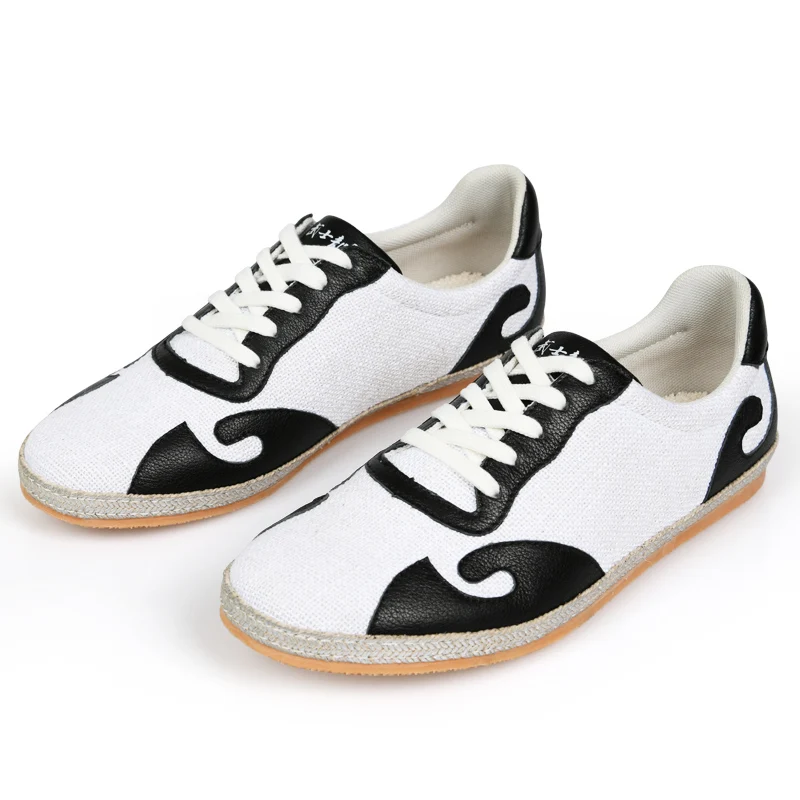 أحذية قماشية للكونغ فو أحذية فنون الدفاع عن النفس خفيفة الوزن ومرنة وغير قابلة للانزلاق أحذية ووشو قابلة للتنفس للرجال والنساء لممارسة Taichi