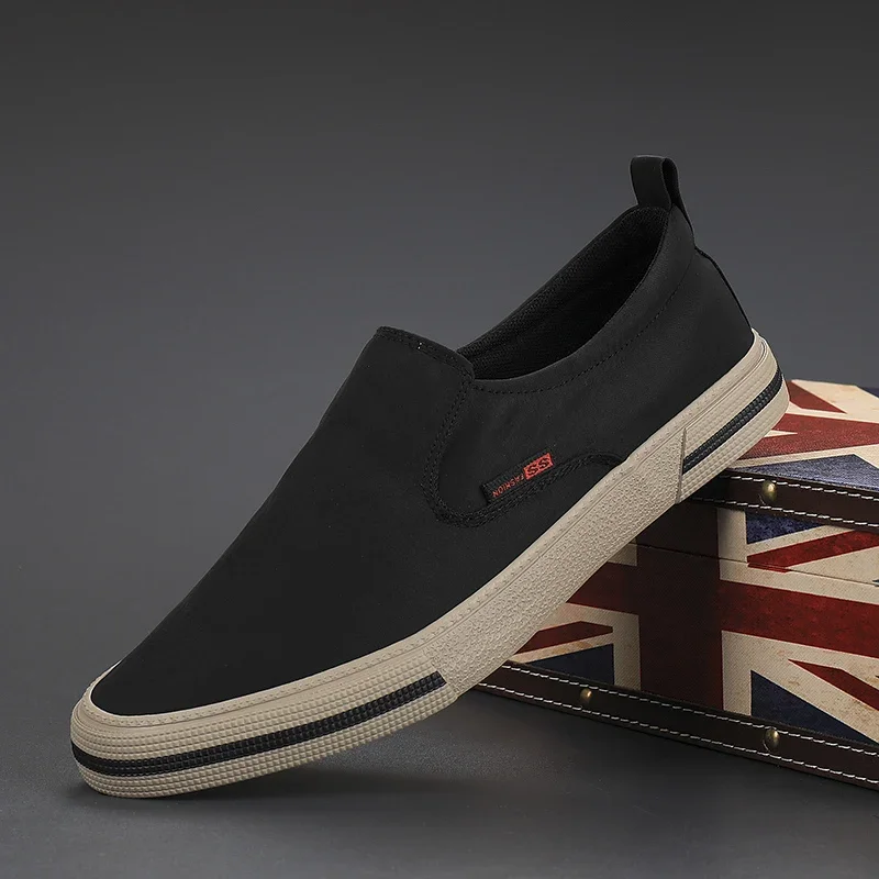 Mens Shoes Loafers New Men\'s Casual Sneakers Soft Breathable Canvas Comfortable Men Lazy Oxford Zapatos De Hombre