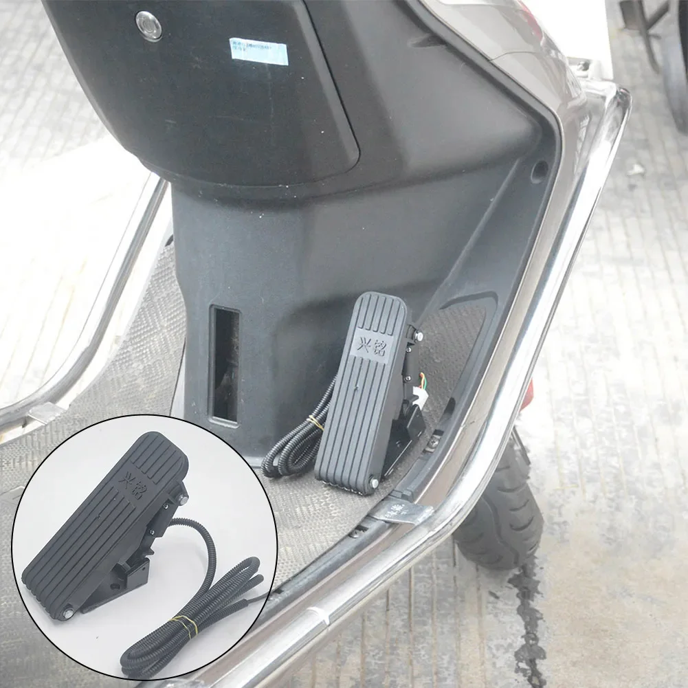 

Foot Throttle Bicycle Pedal Electric Vehicles Travel Tool 17.5cm 6cm 13cm Plastic Easy To Assemble Black Scooters