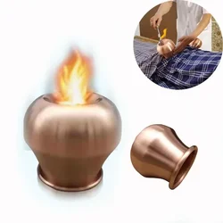 Copper Fire Cupping Heating Jars Household Suction Type Cupping Therapy Relaxing Arms Waist Muscles Massage Cup GuaSha Tool