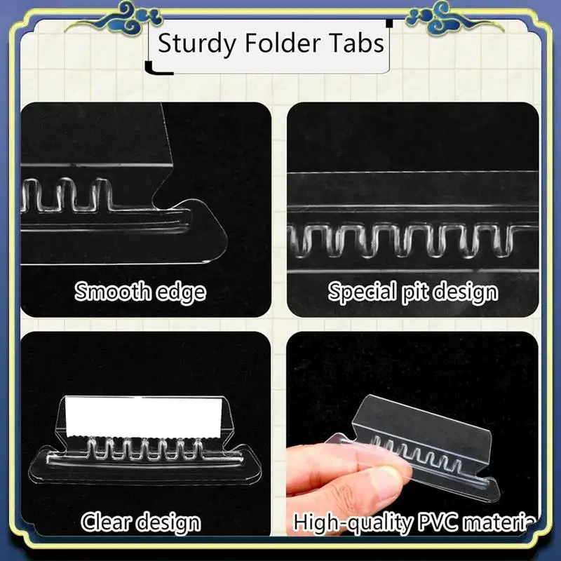 A86P-50 قطعة ملصقات مجلد الملفات المعلقة مع 50 إدراج، 2 بوصة لتعليق ملصقات مجلد الملفات ملصقات الملفات المعلقة #6