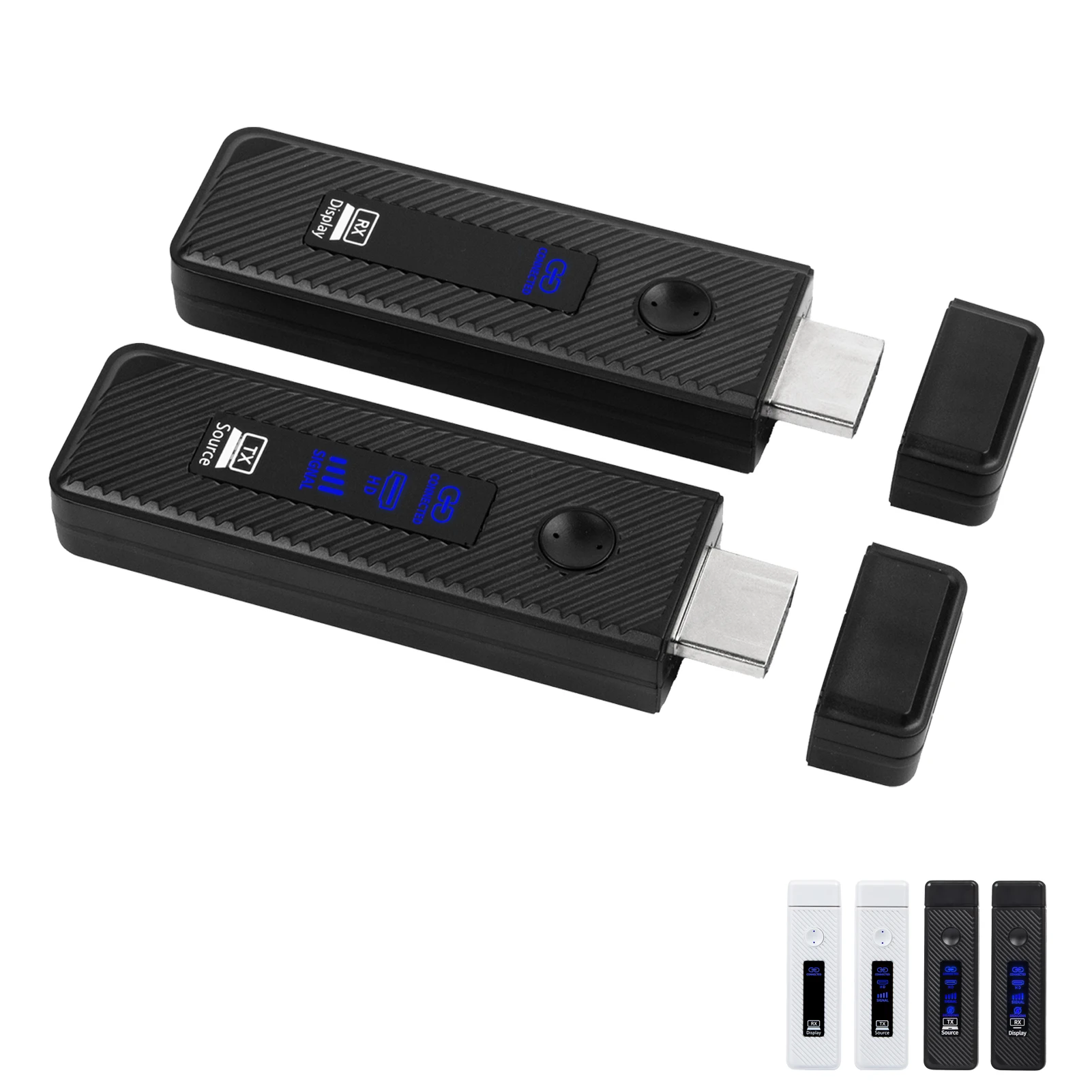 جهاز إرسال واستقبال الوسائط المتعددة اللاسلكي عالي الدقة 5G 2.4G 4K فك تشفير 1080P مخرج التوصيل والتشغيل مجموعة موسع الوسائط المتعددة المحمولة عالية الدقة #2