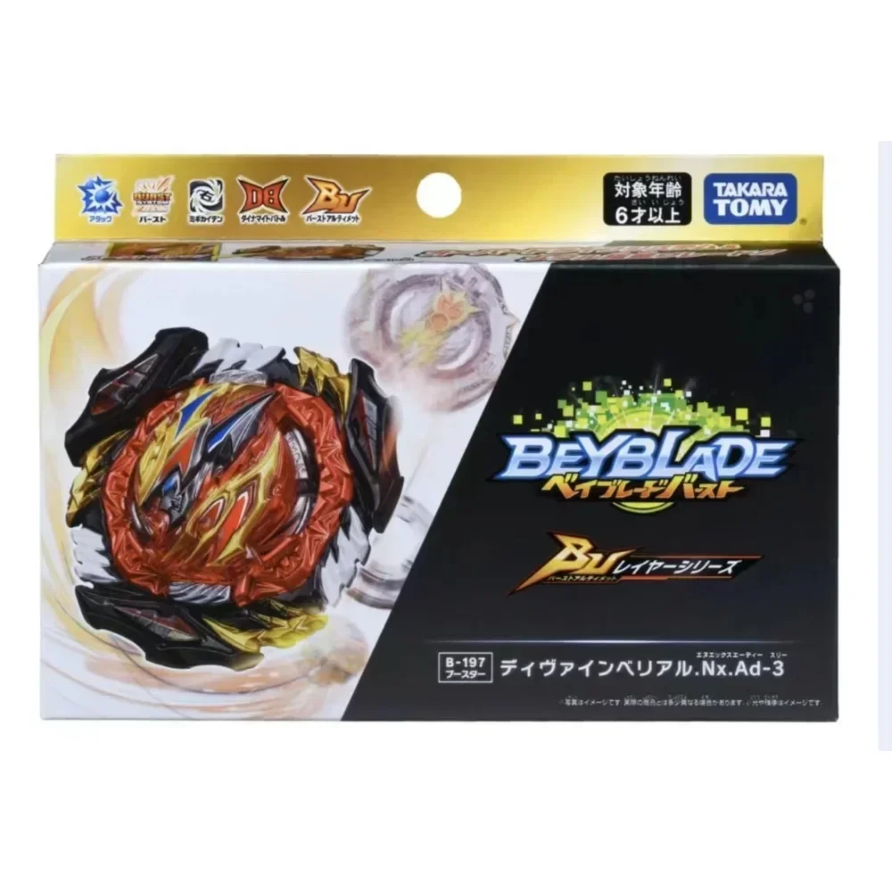 Takara Tomy Beyblade 100% New Original Burst B-197 Divine Belial Nexus Adventure-3 Children\'s Toys Gifts