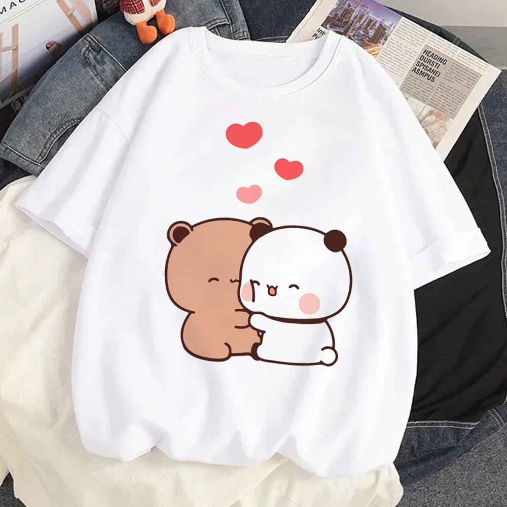 Bubu Dudu T Shirt Women Kawaii Cartoon Y2k Punk Funny T-shirt Hip Hop Unisex Streetwear Harajuku Anime Tshirt Female Clothing