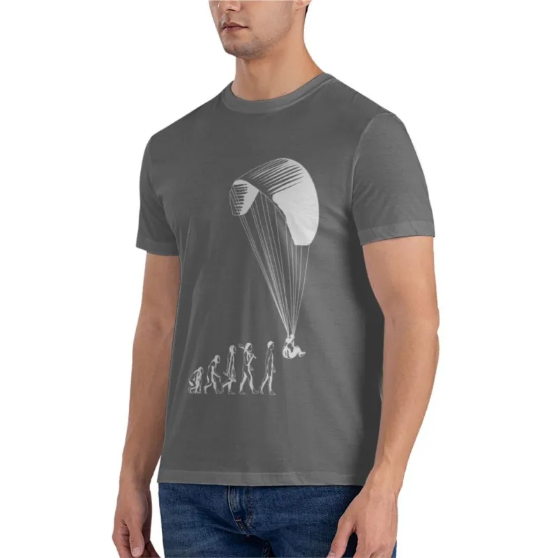 Paragliding evolution Fitted T-Shirt custom t shirt t shirts for men