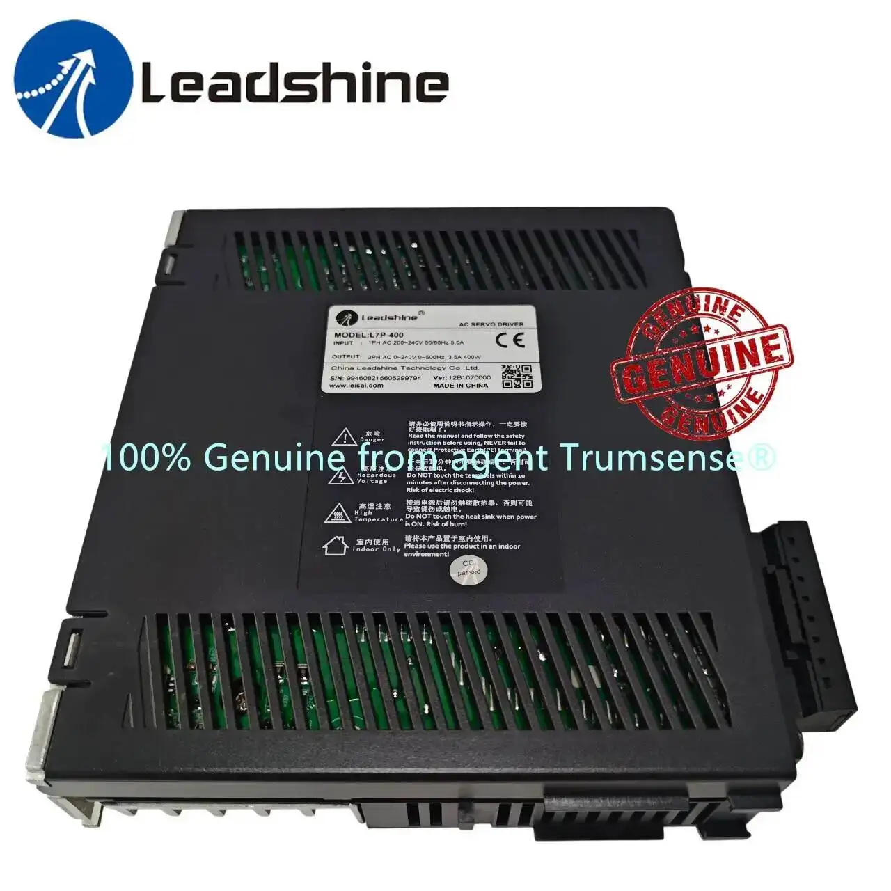 Original Leadshine 400w AC Servo Driver L7P-400 3Ph AC 0 to 240V 3.5A Output Pulse RS485 Analog Command Input Replace Old L7-400
