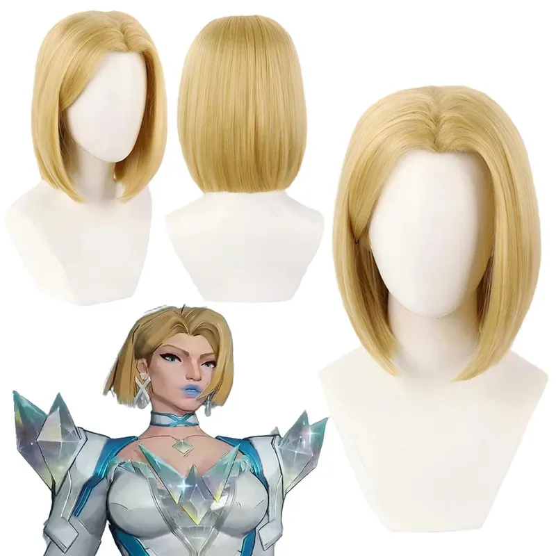 إيما فروست الباروكات منافس تأثيري الخيال لعبة الشعر زي تمويه اكسسوارات الكبار النساء لعب الأدوار فانتازيا الدعائم الطرف yj4k #2