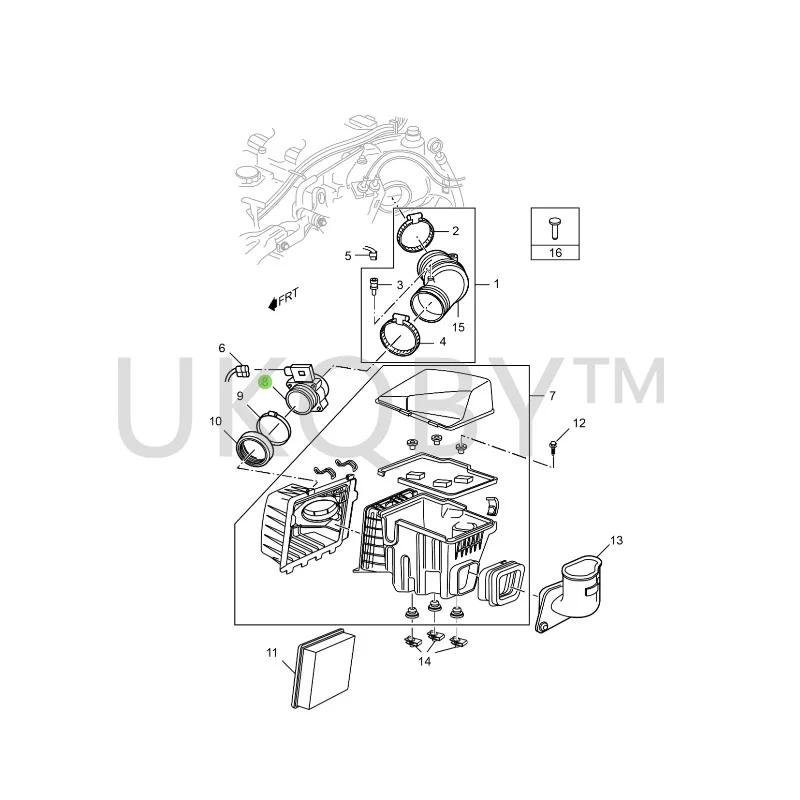 25180303 Suitable for Bu ic k Regal Dynasty GL8 New Century/2.5/3.0 Air flow meter