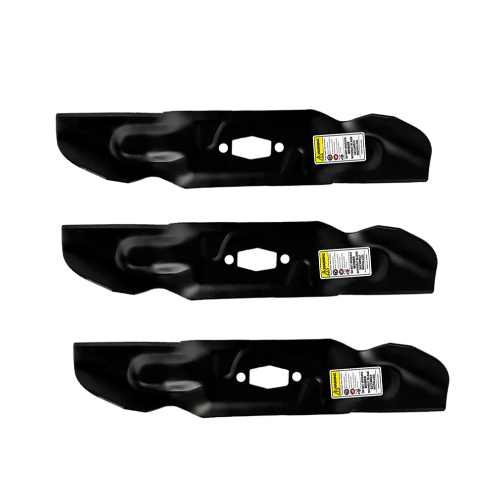 3Pcs High Lift Mower Blades 50 Inch Deck Rust Proof Powder Coat Blade For Cub Cadet Enduro XT1‑LT50 Lawn Tractor