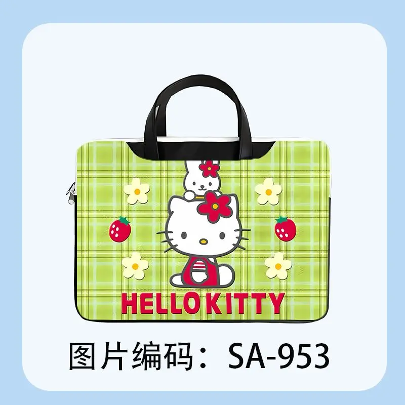 

Милая сумка для ноутбука с мультяшными персонажами Hello Kitty и Kuromi, 12, 13, 14, 15, 15.6, 16 дюймов, для MacBook Air Pro 13.6, 16, Xiaomi, Huawei, сумка-портфель