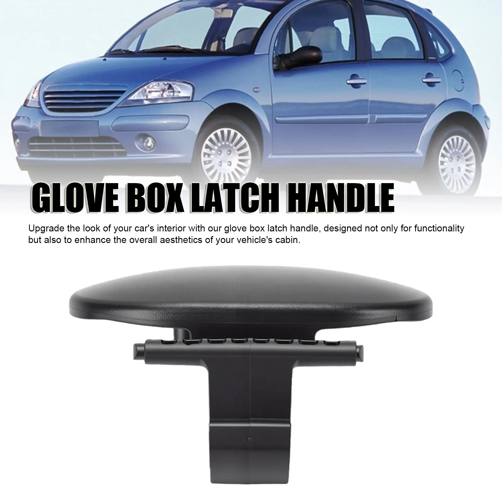 Glove Box Latch Handle Glove Box Latch Handle 8218A3 Glove Box Latch Catch Handle Replacement for Citroen C-Elysee C2 C3 MK1