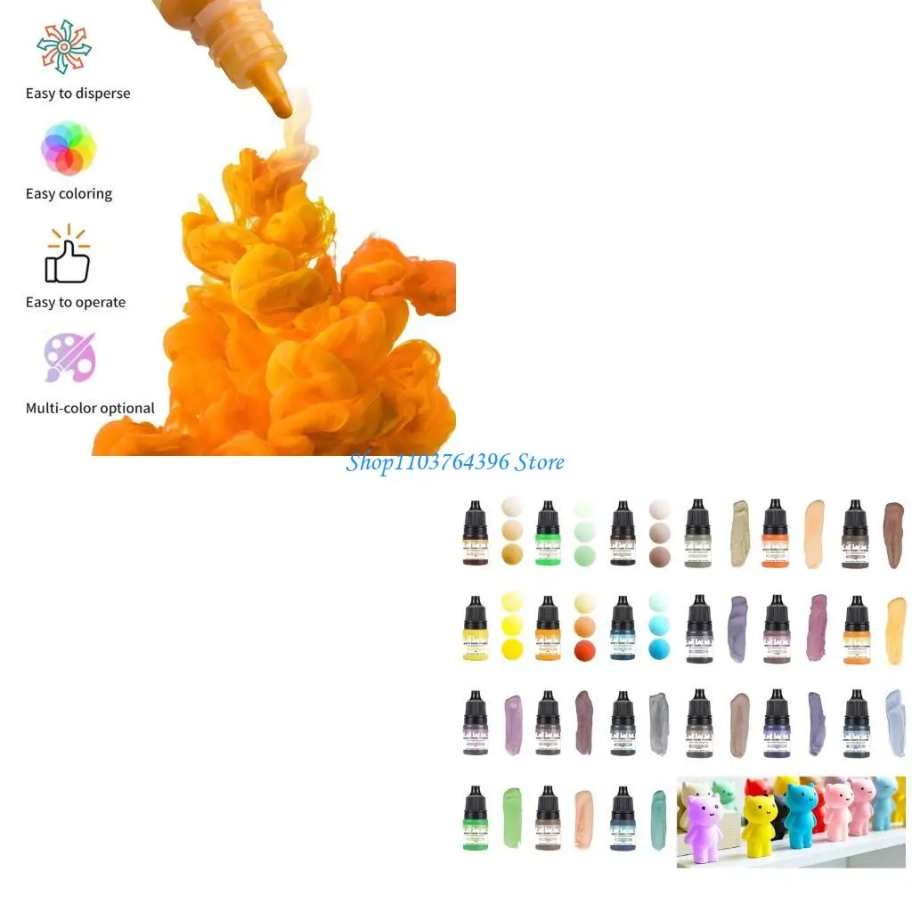 

30 Bright Shades 5ml User Friendly Color Tinting Set For DIY And Artworks