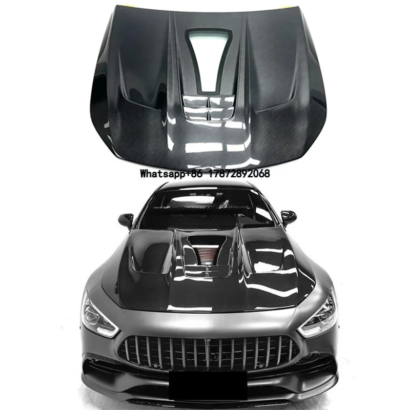 

Car Modification Parts for Benz X290 GT63S Carbon Fiber Transparent Engine Cover for GT50 GT53 Hood Bonnet
