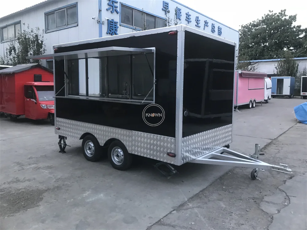 Concession Street Mobile Food Trailer Fully Catering Equipment Cart For Sale Ice Cream Fast Food Truck