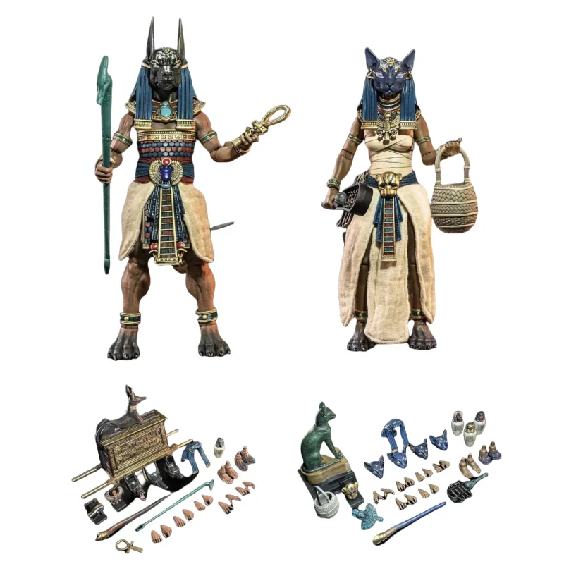 

1/12 7inches Four Horsemen Studio Mythic Legions Action Figure God of Ancient Egypt Bastet Anubis Anime Model Toys