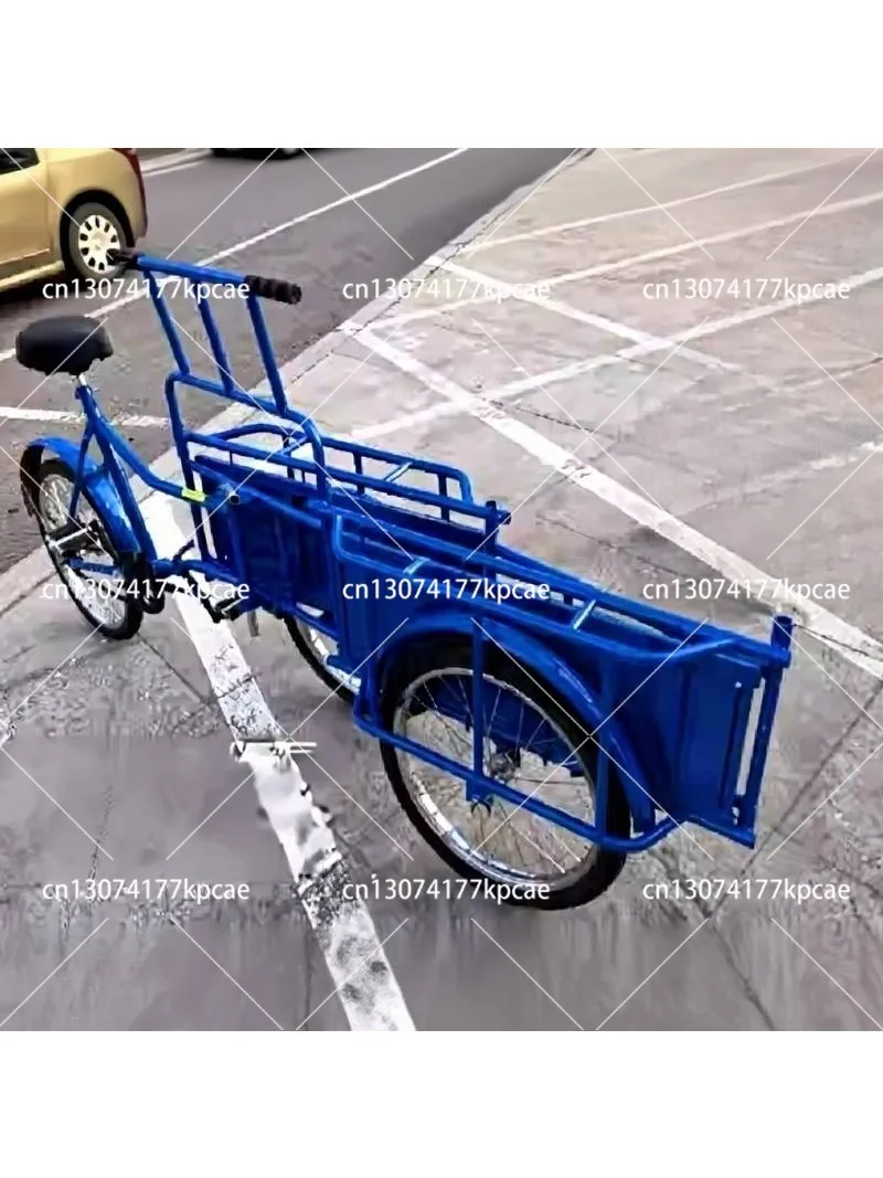 Folding upside down donkey human pedal tricycle stall