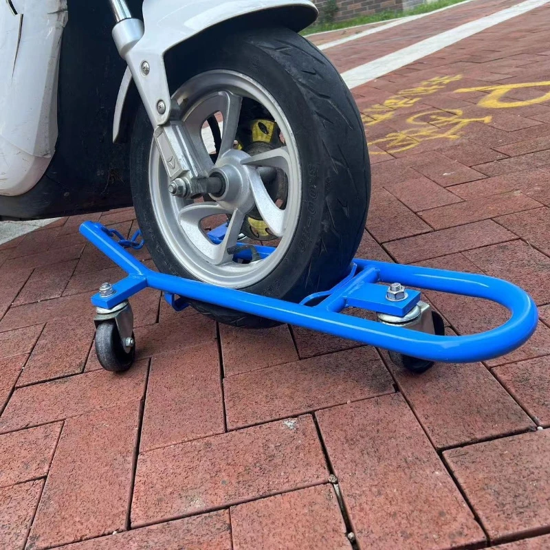 Motorcycle Trailer Booster Fire Blast Tire Self-Rescue Cart Moving Frame Emergency Tool
