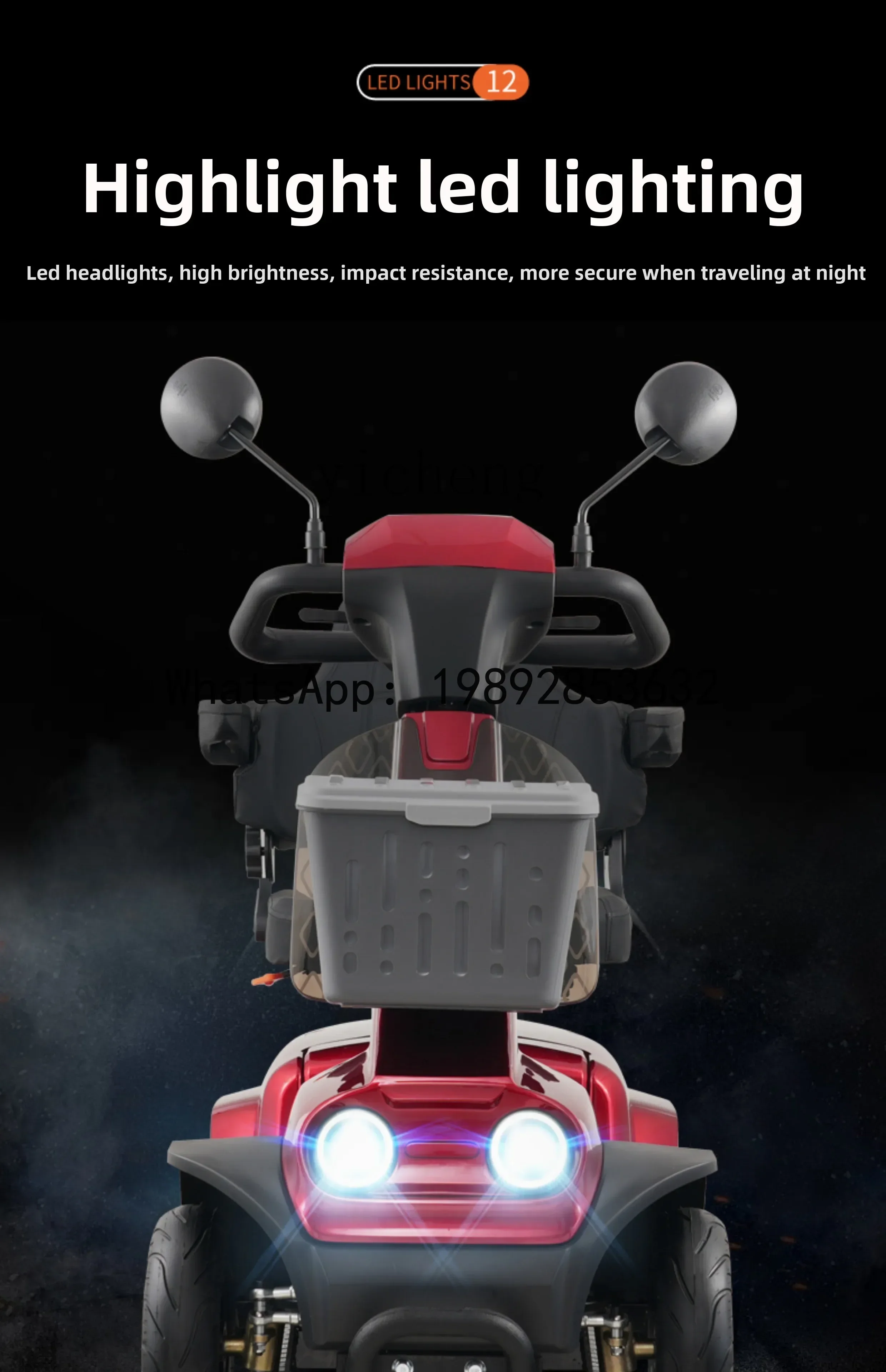 AB  elderly electric scooter for the elderly and disabled Small four-wheeled electric vehicle New moped