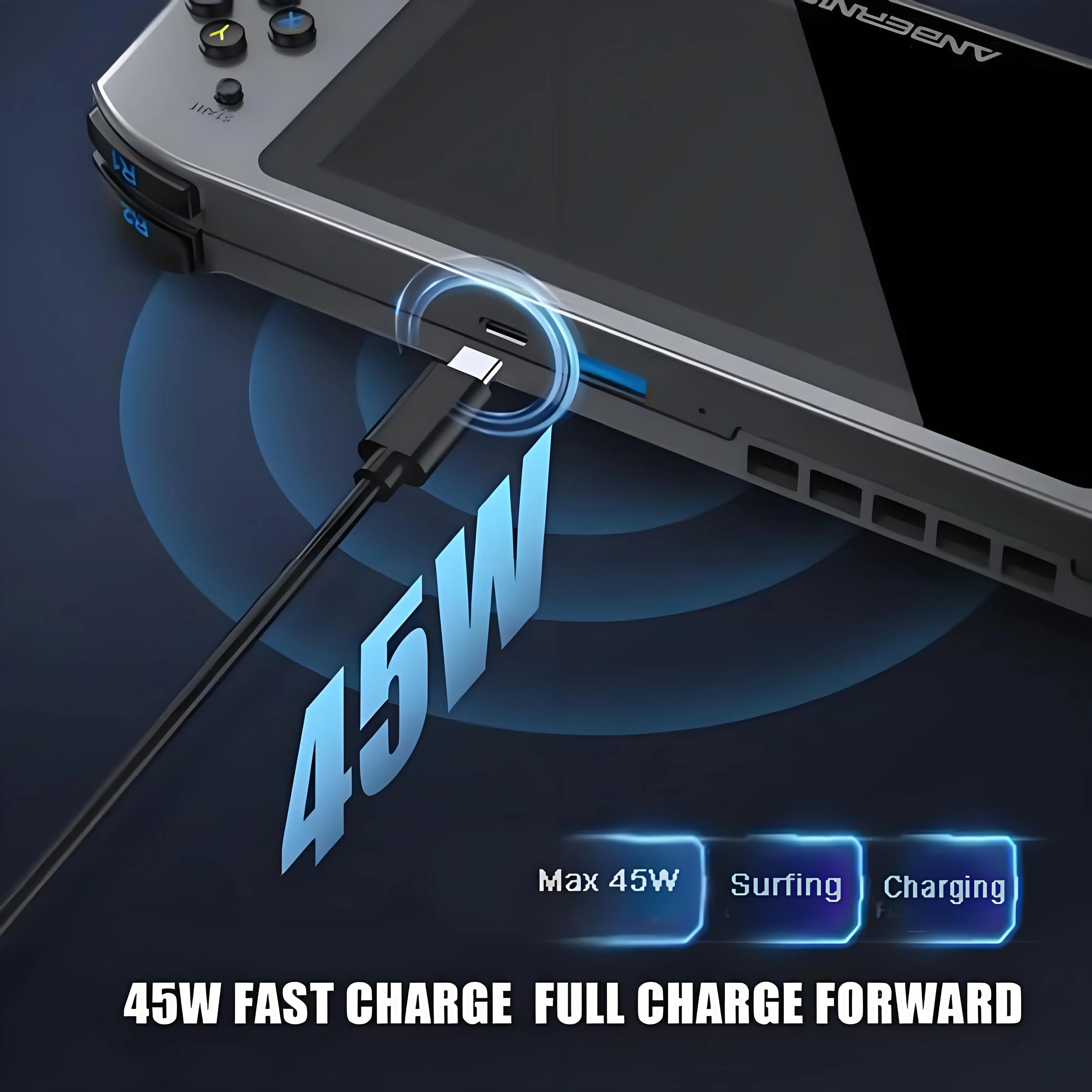 Adaptador convertidor PoE a USB-C de 2,5G y 45W, potencia de salida tipo C y Ethernet 2 en 1, carga máxima de 20V 45W y velocidad de 2,5 Gbps