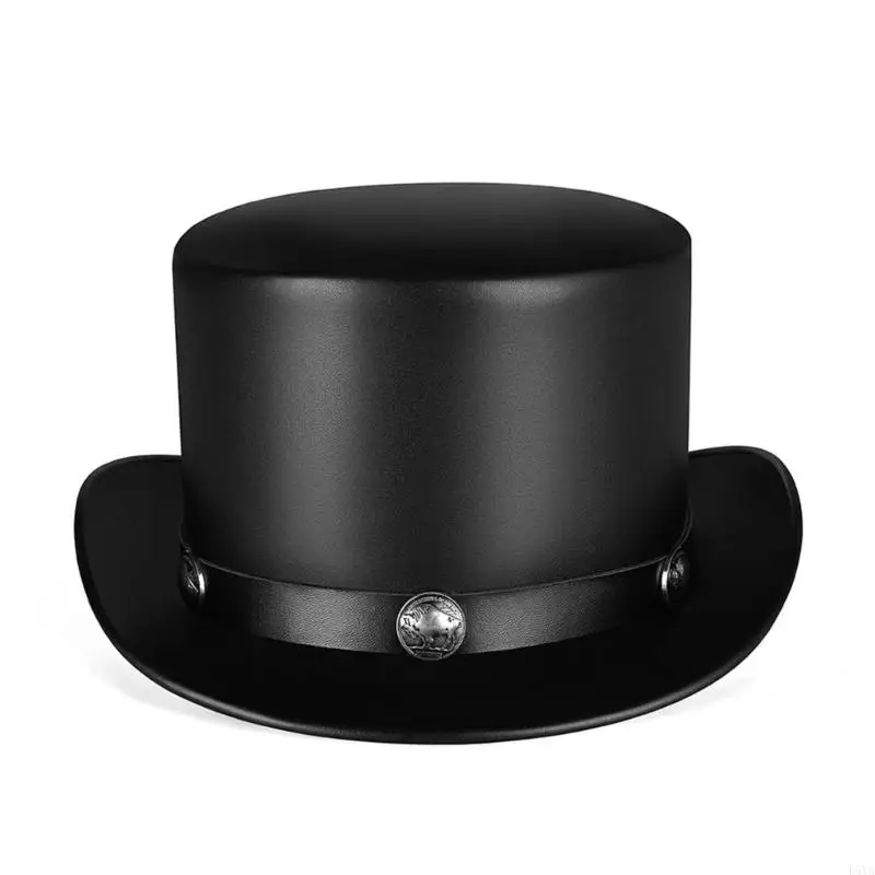 L5ya steampunk topi pu babi topi gay top topi steampunk topi top topi