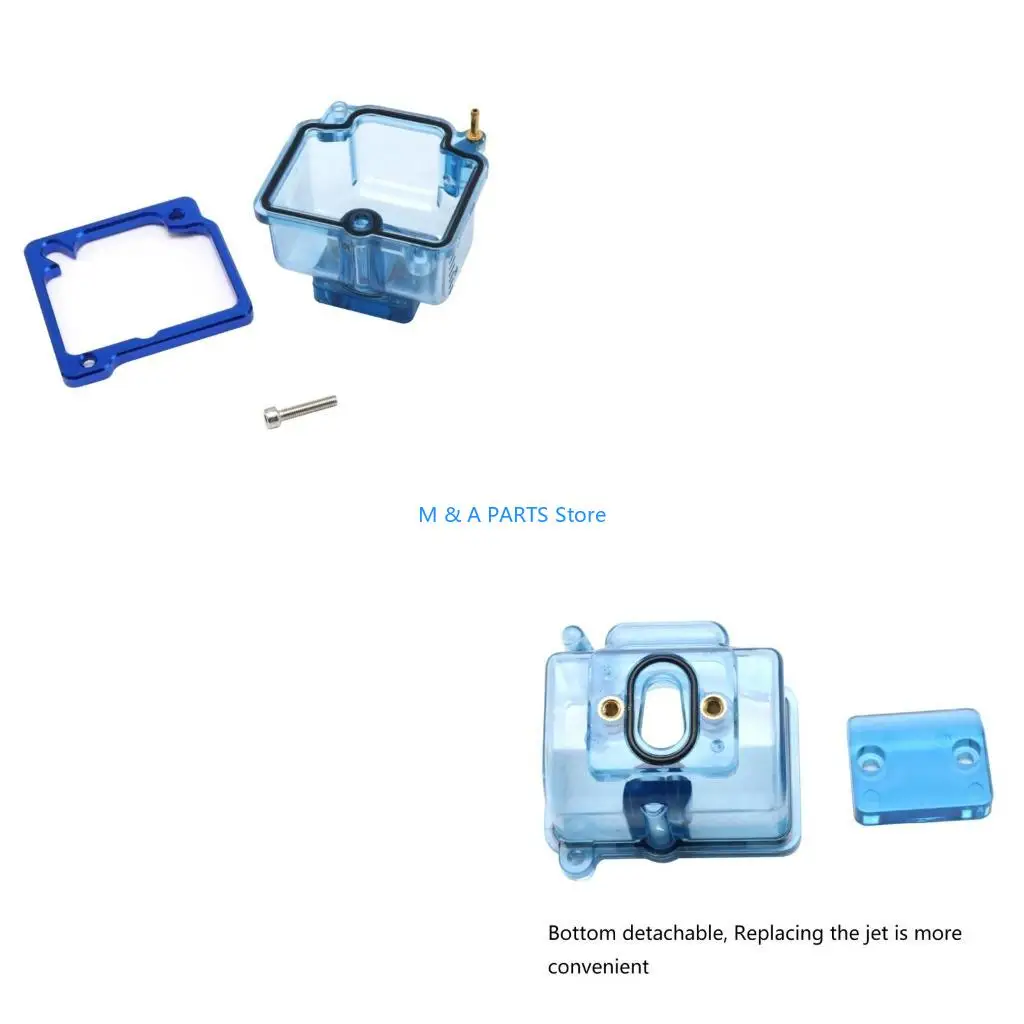 U1JF Motorcycle Clear Carburetor Float Bowl Oil Cup For KOSO PWK21 28 34mm Carb