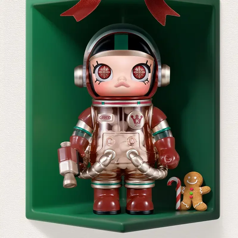 POP MART MEGA SPACE MOLLY 100% ซีรีส์ 4 กล่องสุ่มเทรนดี้ กล่องปริศนา ของตกแต่งน่ารัก ฟิกเกอร์ ของประดับตกแต่งบ้าน โมเดลตั้งโต๊ะ ตุ๊กตา