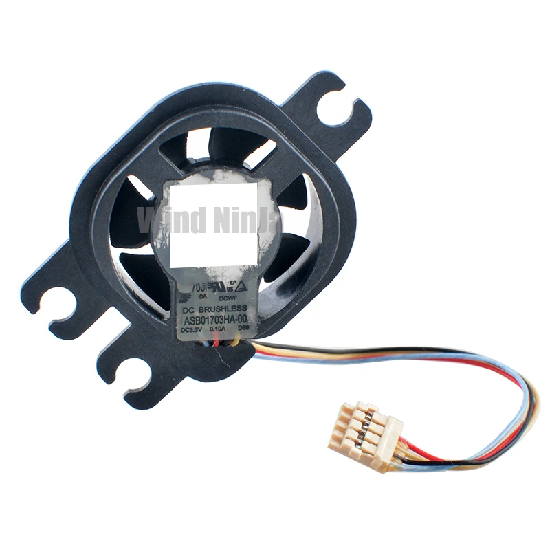 ASB01703HA-00 17mm Micro Cooling Fan 1.7cm DC3.3V 0.10A 4-Pin Miniature Fan for Drone VR Camera Compact Heat Dissipation