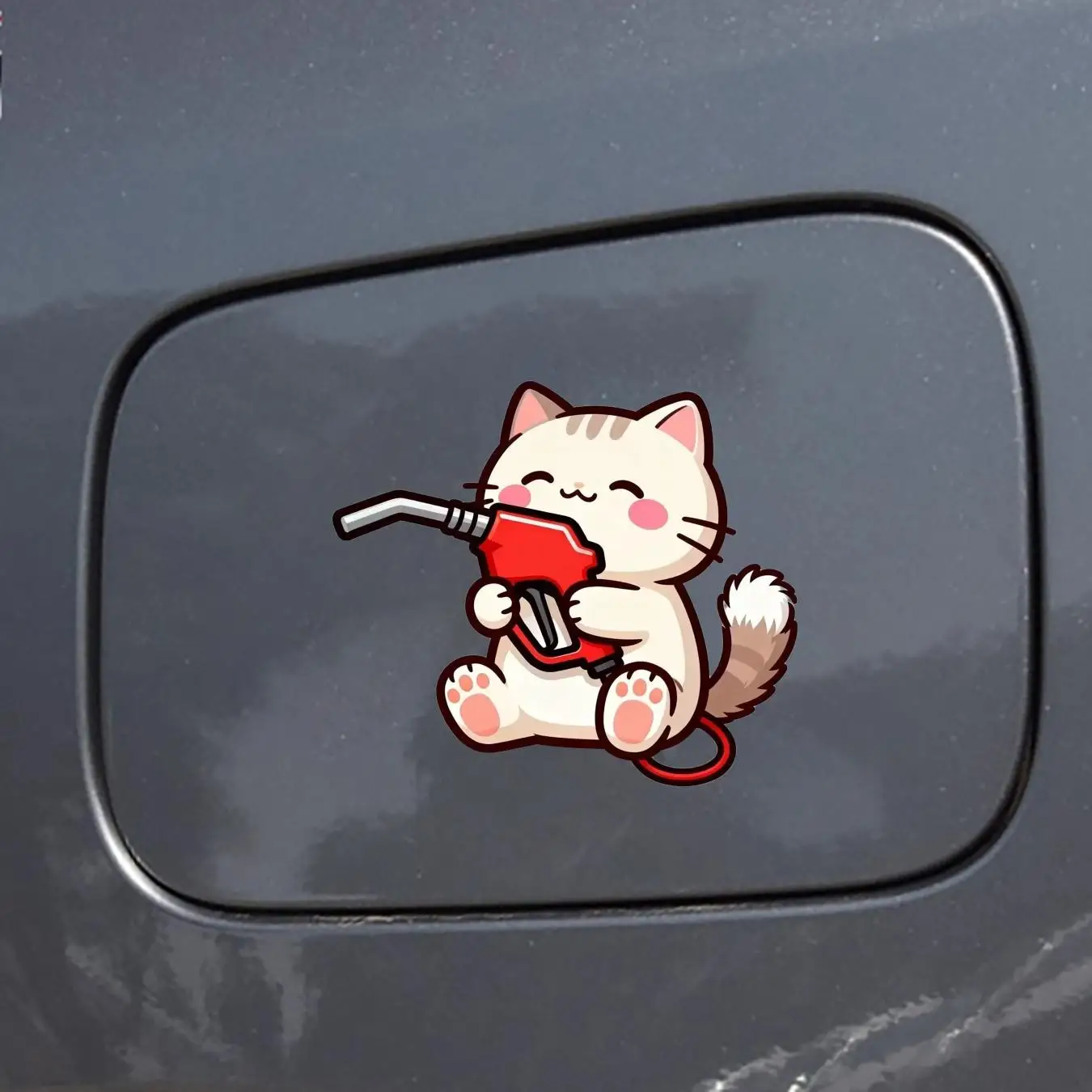

Creative Fun Refueling Sticker, Waterproof Fuel Tank Cover Decorative Sticker, Fuel Tank Cover Sticker