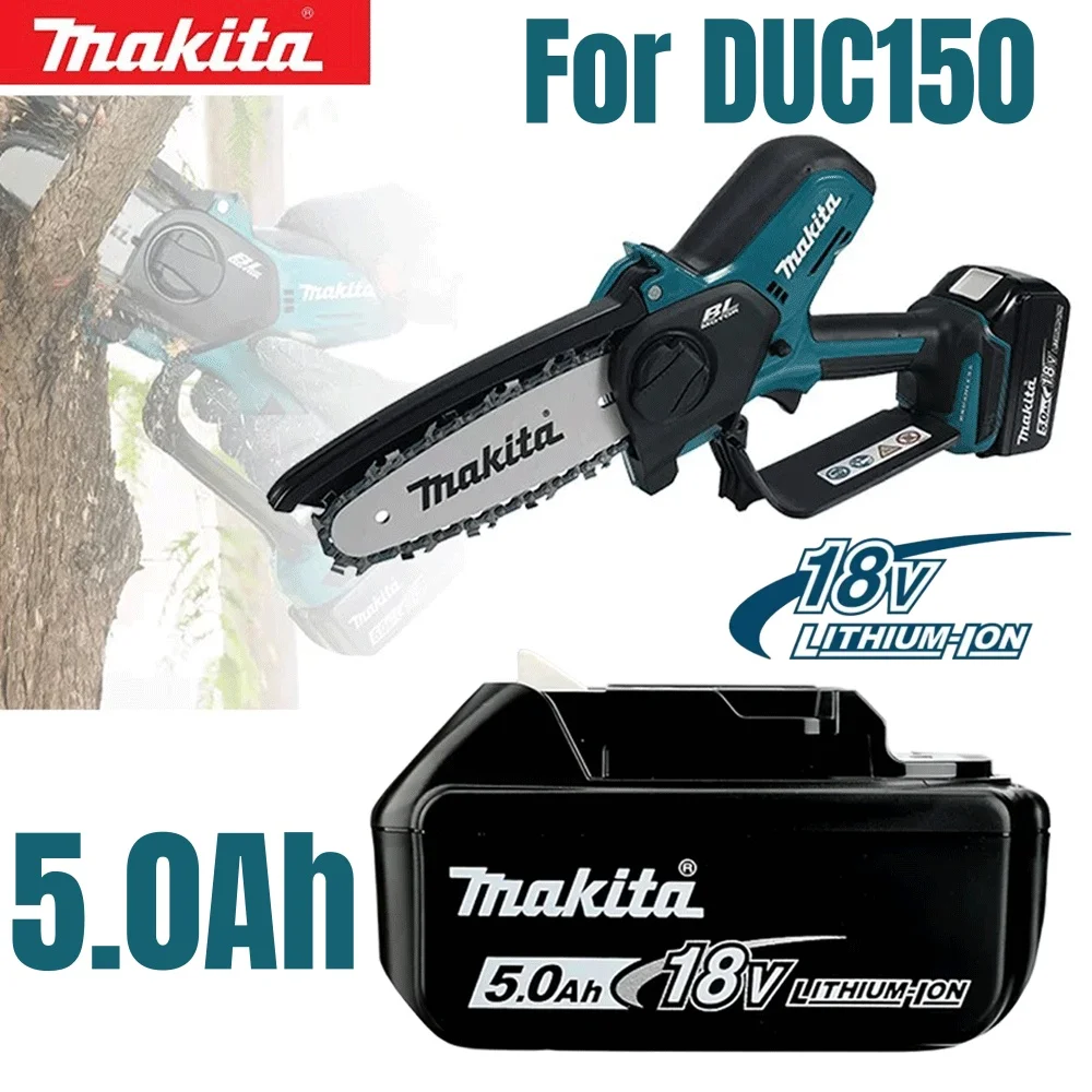 

Оригинальный сменный литий-ионный аккумулятор Makita 5 Ач для DUC150, BL1860B 18 В, перезаряжаемый аккумулятор для электроинструментов Makita 18 В