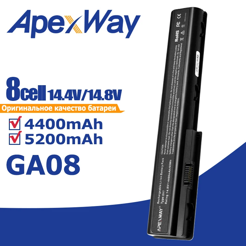 GA08 Laptop Battery for HP Pavilion DV7 DV8 Series HSTNN-C50C HSTNN-IB75 HSTNN-OB75 HSTNN-Q35C HSTNN-XB75 HSTNN-DB74 HSTNN-DB75