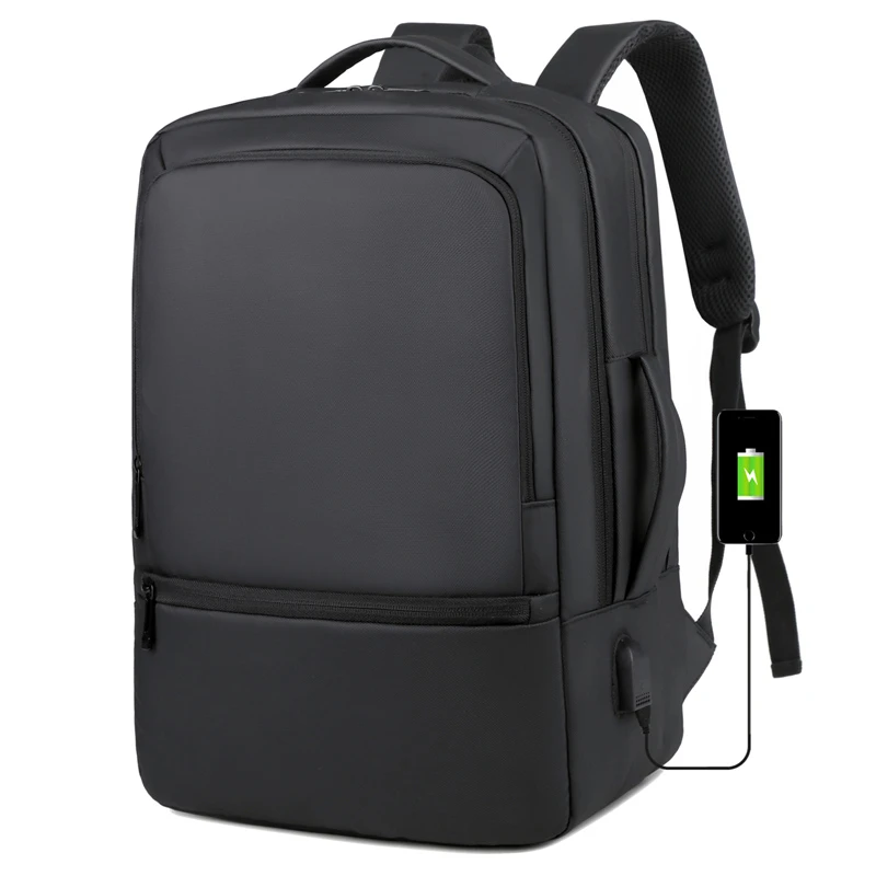 

Men's Backpack Black Travel Men Backpacks Bagpack Business Large Capacity School Back Pack Outdoor Bags USB Charging