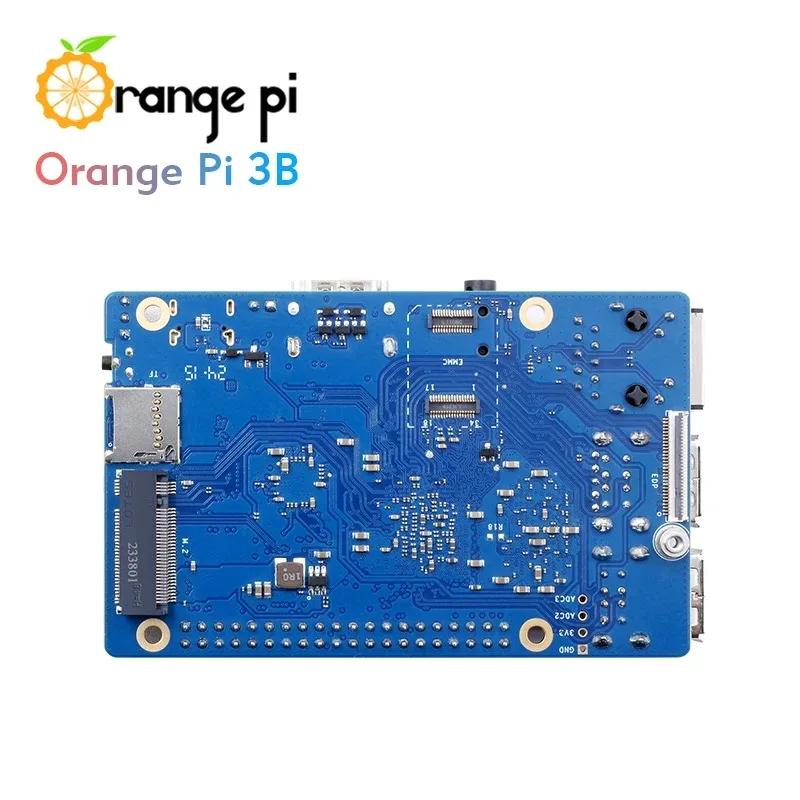 وحدة Orange Pi 3B 2GB+32G EMMC، Rockchip RK3566 رباعية النواة SBC لوحة واحدة WiFi + BLE Gigabit Run Android Linux OS Mini PC Kit #5