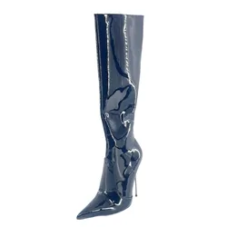 SEEK MATE  European and American Super High Heel Pointed Thin Heel Sexy Over Knee Boots Size 35-45