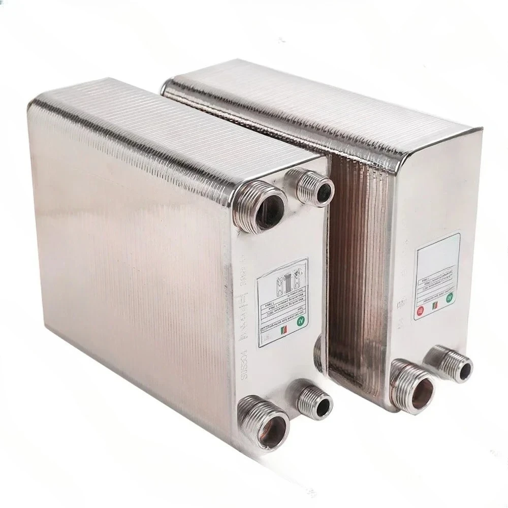 32 38 60 Plates Heat Exchanger Wort Chiller Stainless Steel Homebrew Brewing Beer Cooler Counterflow Chiller Water Heating 3