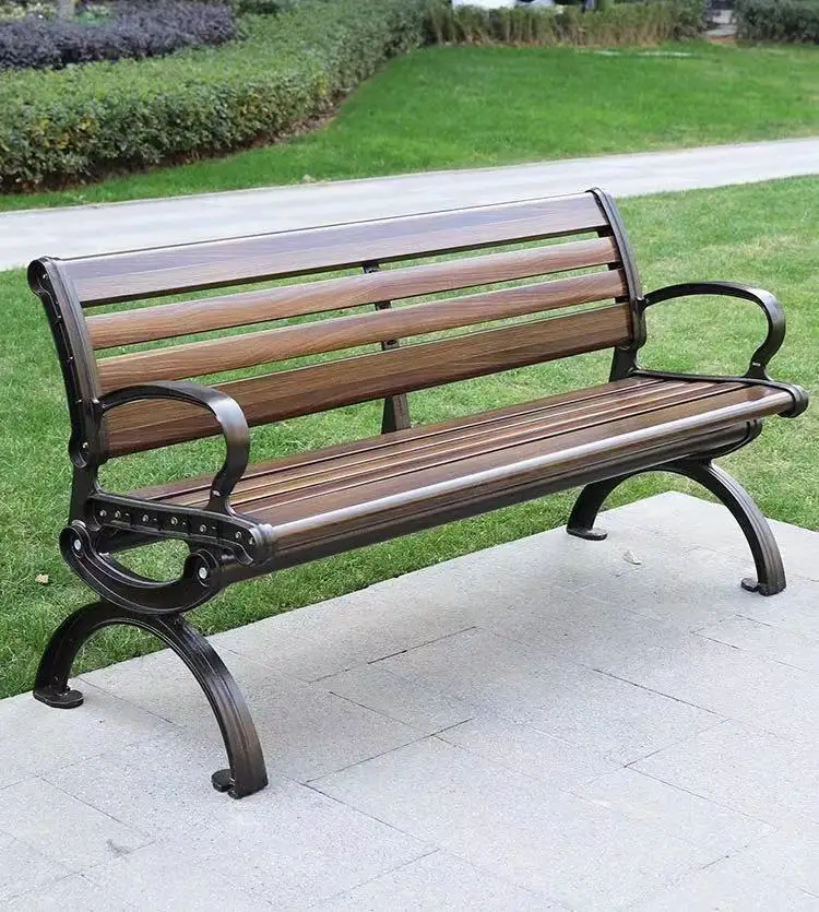 Banco longo comercial exterior da cadeira pública do lazer do parque do jardim