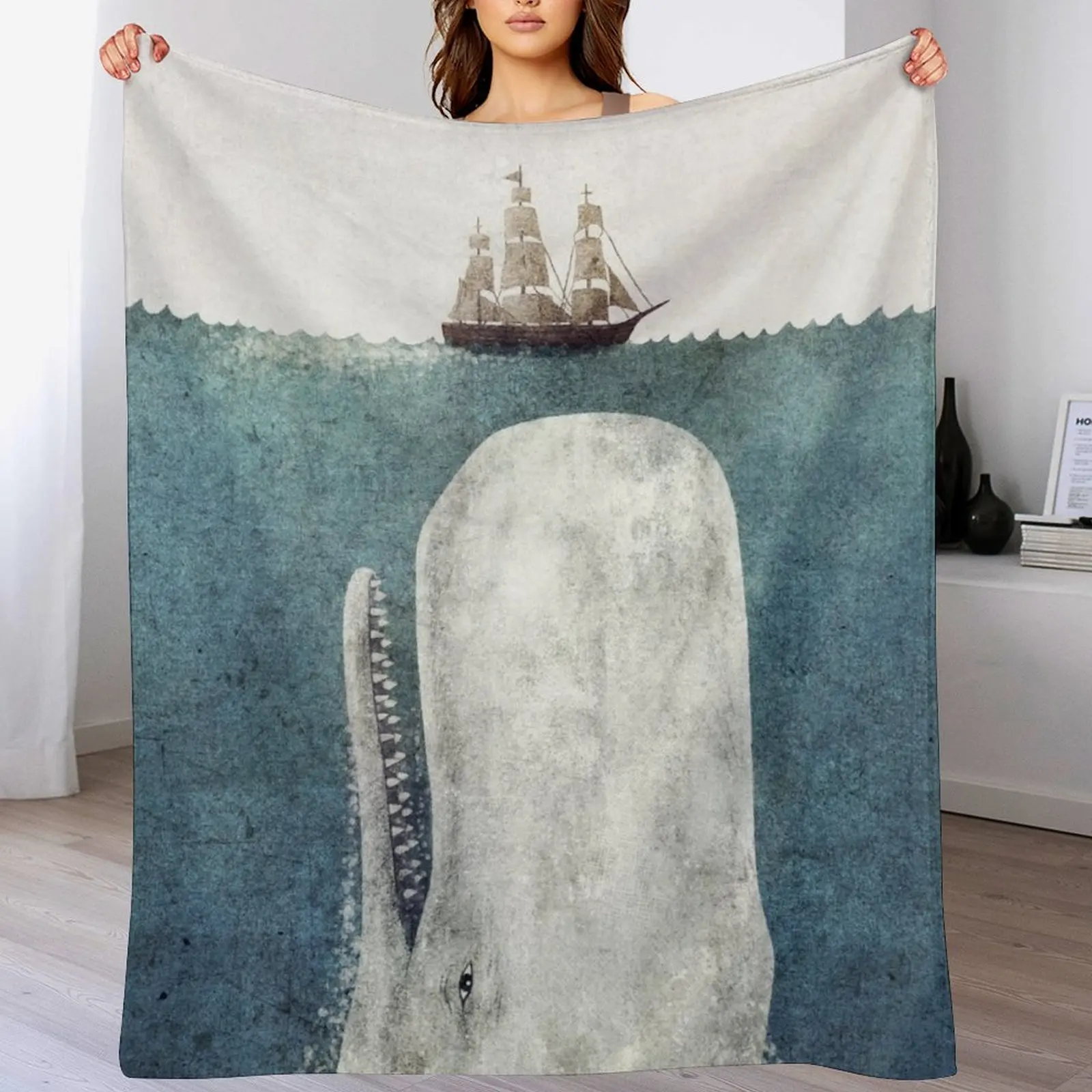 

The White Whale Throw Blanket Soft Beds Hairy valentine gift ideas for babies Blankets