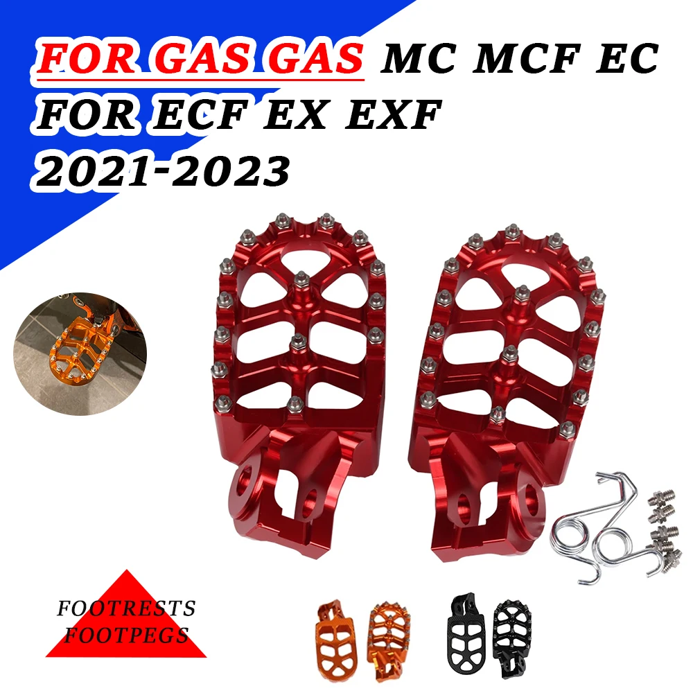 

For Gas Gas MC-F MCF EC-F ECF EX-F EXF 85 125 250 300 350 450 250MC 125MC 2022 2023 Accessories Footrest Footpeg Foot Rests Pegs
