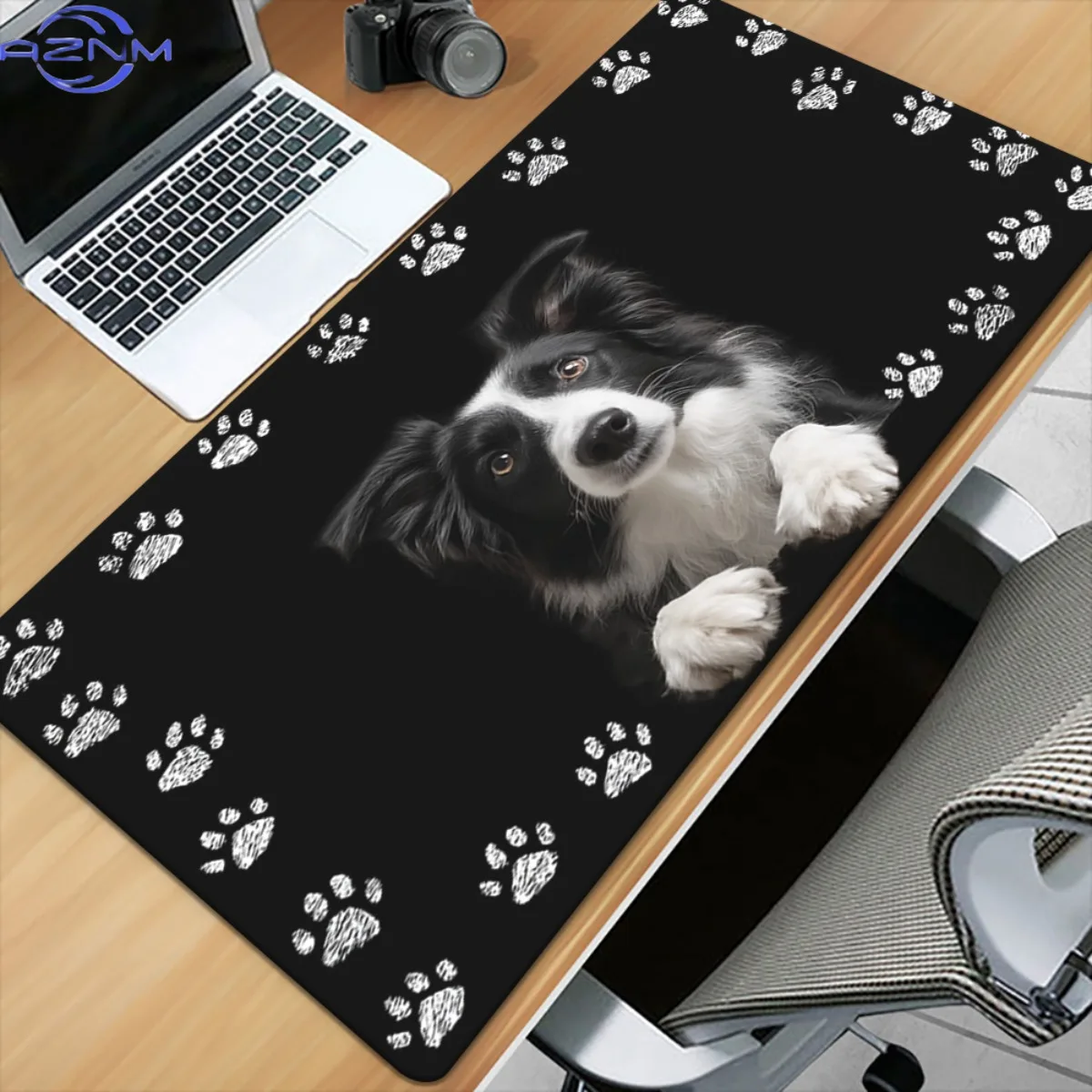 1pc Design Featuring a Border Collie And Shetland Sheepdog (Sheltie) for a Gaming And Office Desk Mat - Equipped with a Non-Slip