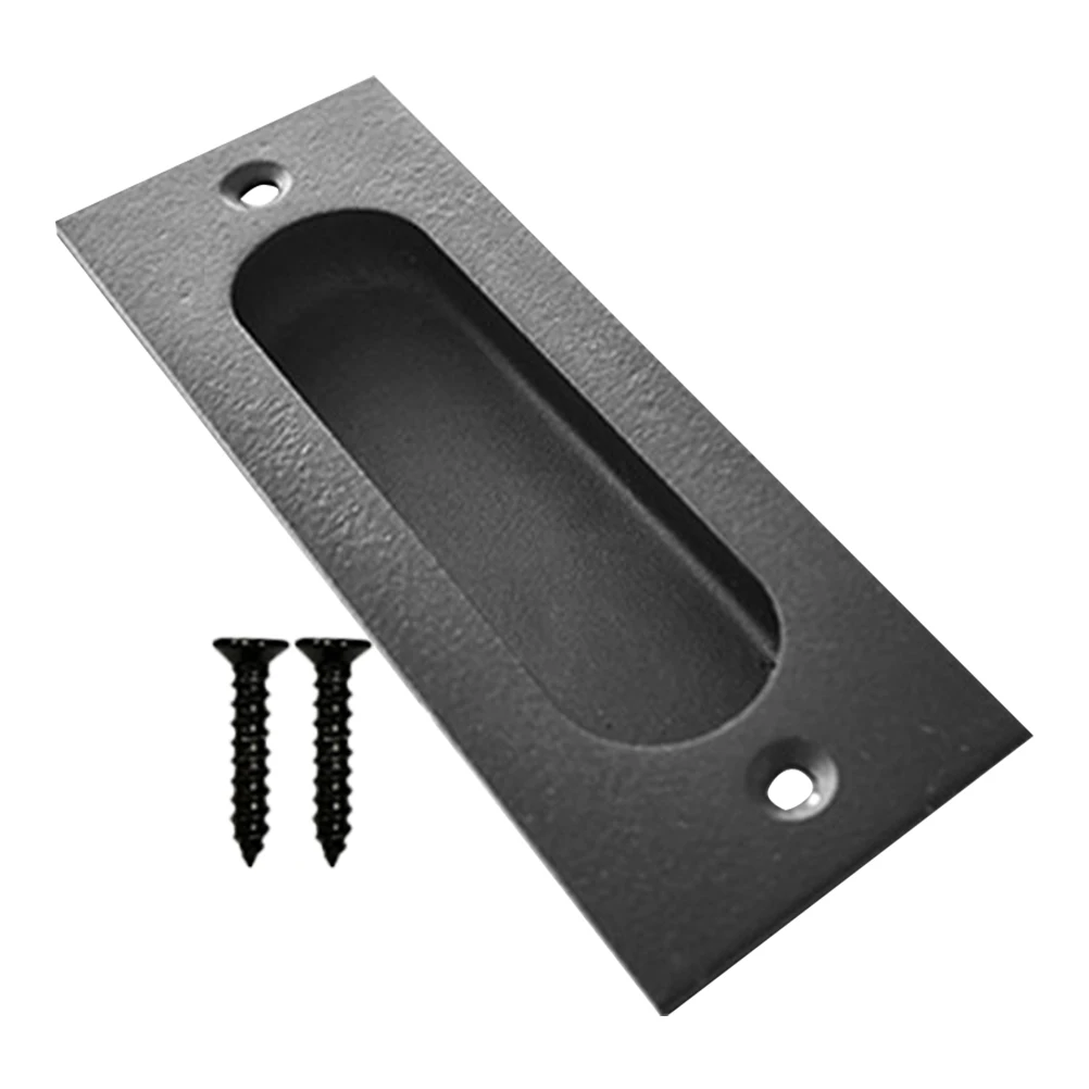

1 set 1 Set Recessed Cabinet Handles Circular Hidden Door Pulls For Furniture Wardrobe Cupboard Sliding Doors Durable Grip