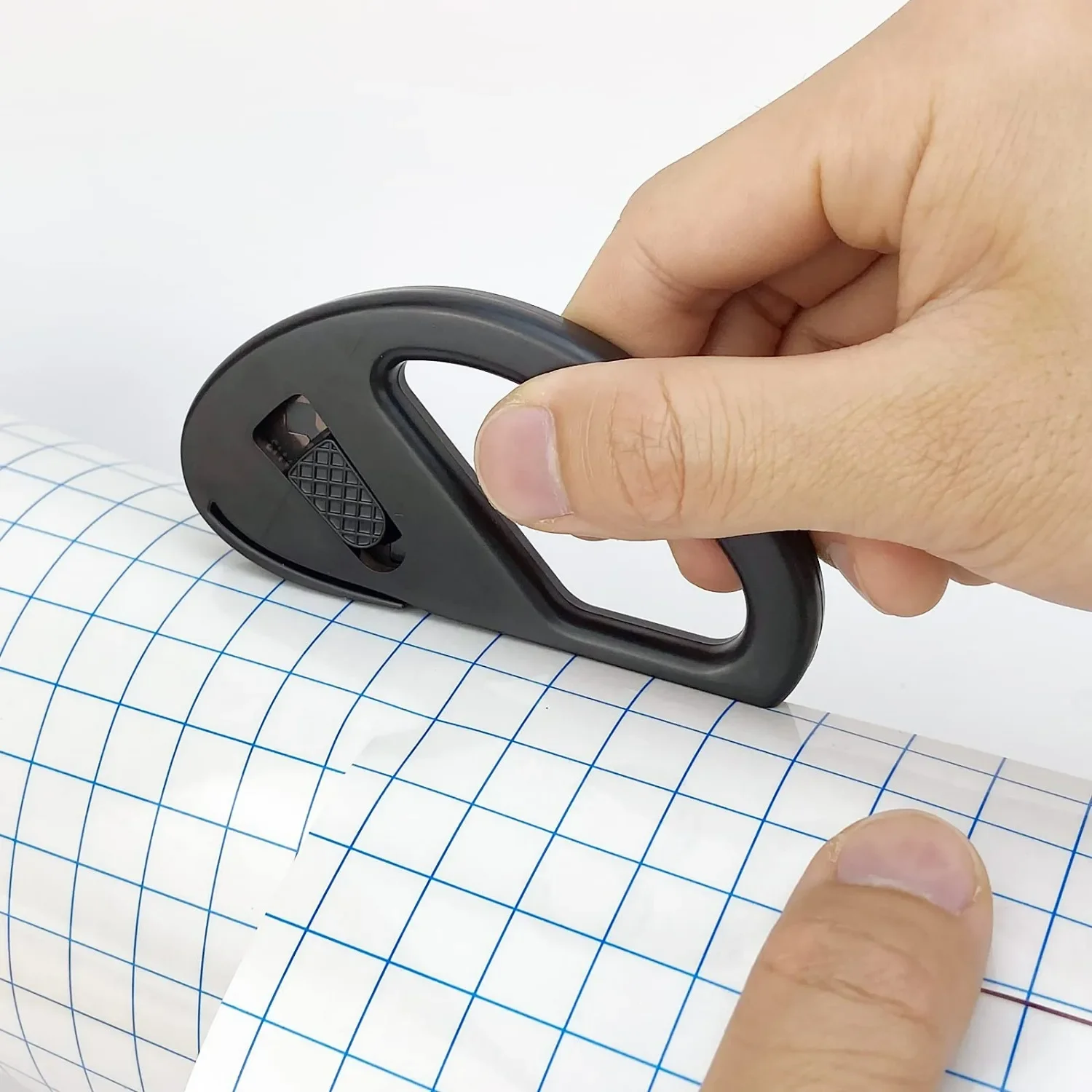 Easy‑Glide Wrapping Paper Cutter, Safe Razor Blade Design for Clean Perfect Cuts, Ideal for Gift Wrapping Crafts & Office Use
