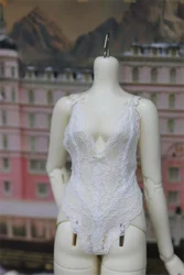 BJD Doll Toys Clothes Underwear Set Girls 1/3 Elegant Daily White Hollowed-out Lace Onesie Gifts Doll Accessories