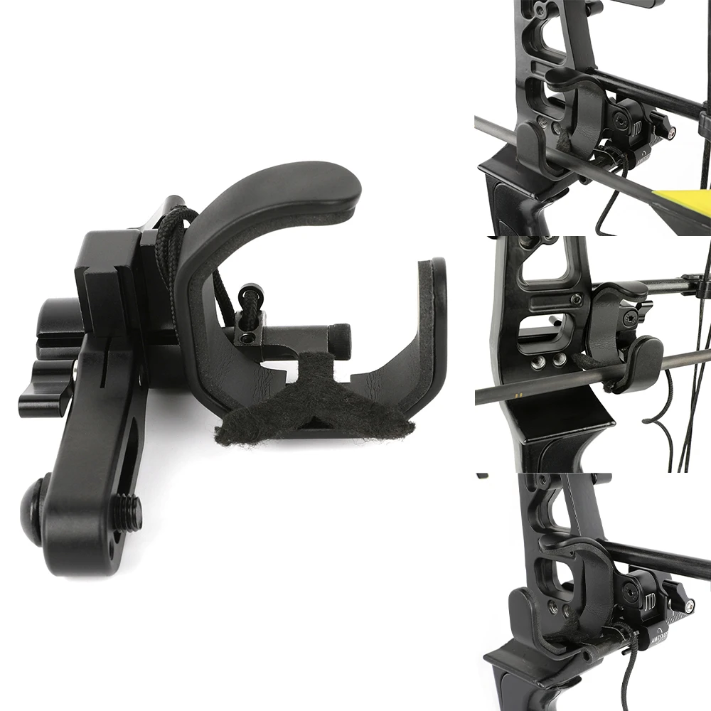 Archery Arrow Rest Compound Bow Drop Away Arrow Rest Absorption Noise for Right Hand Bow Hunting Shooting Training Target