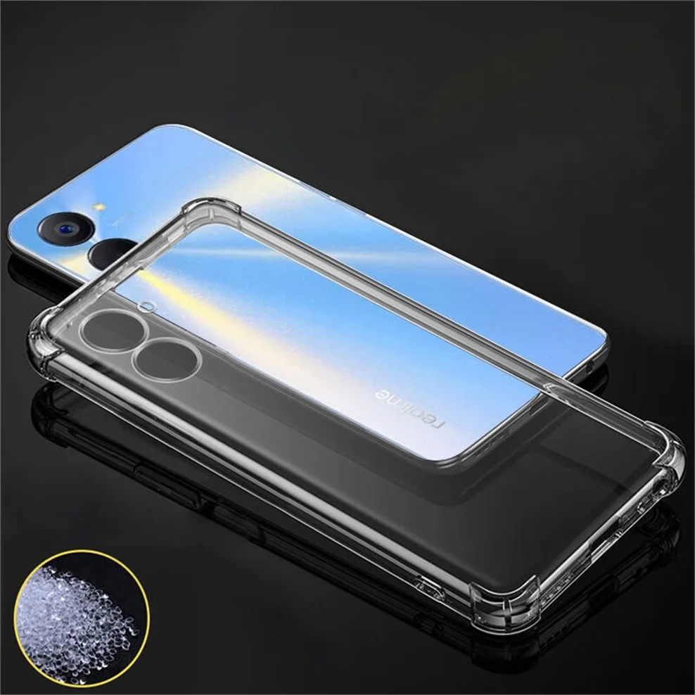 airbag case for realme-10 soft clear shockproof silicone phone cases realme 9 pro plus 5g oppo realmi 9i cover realme 10 case