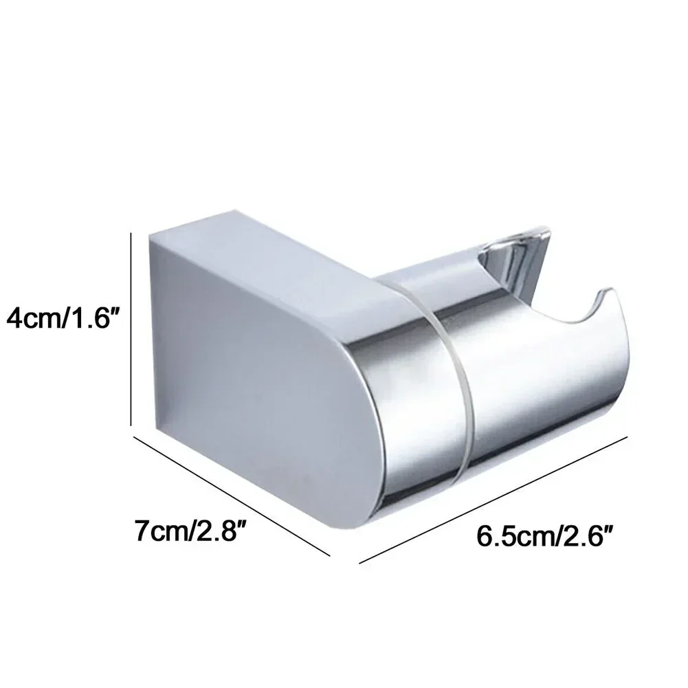 1 szt. Uchwyt ścienny z polerowanego chromu ABS Uchwyt na słuchawkę prysznicową Regulowany uchwyt suwakowy Akcesoria łazienkowe