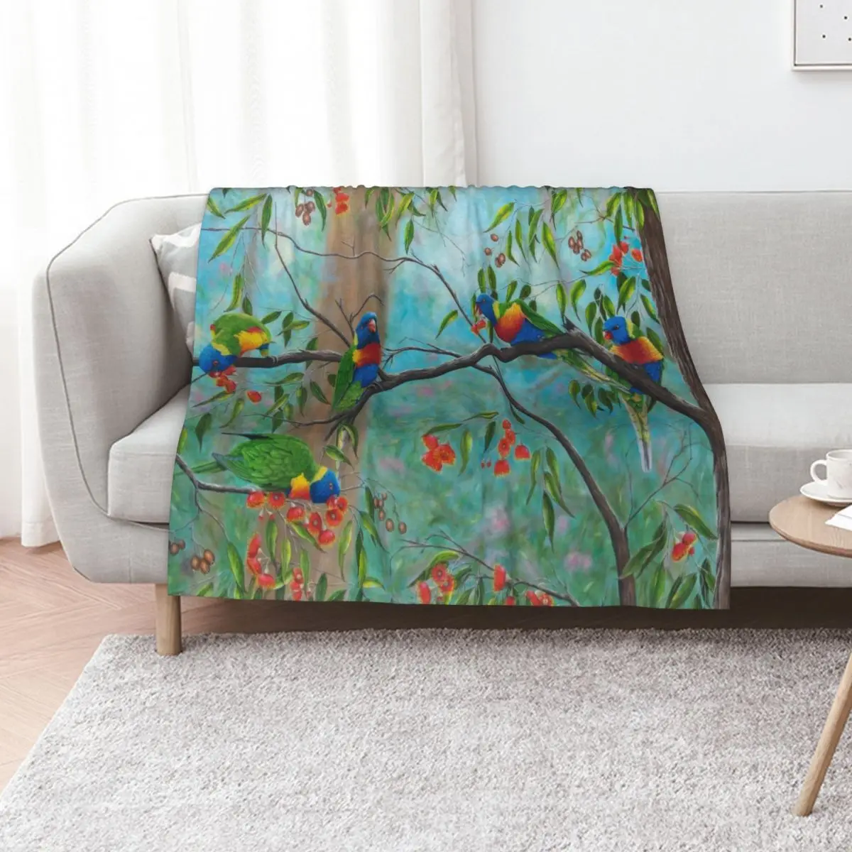 Sunday lunch in the Dandenongs Throw Blanket warm for winter Luxury St Single Designers Cute Plush Blankets